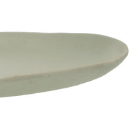 Juego de 12 platos llanos de melamina verde de 28 cm