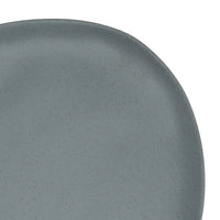 Juego de 12 platos postre de melamina azul de 20 cm