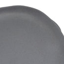 Juego de 12 platos llanos de melamina gris de 28 cm
