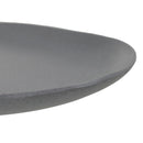 Juego de 12 platos llanos de melamina gris de 28 cm