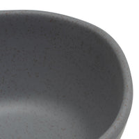Juego de 6 boles pequeños de melamina gris de 11 cm