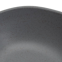 Juego de 6 boles grandes de melamina gris de 16 cm