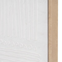Set 2 cuadros abstractos decorativos beige con marco de 70x50 cm