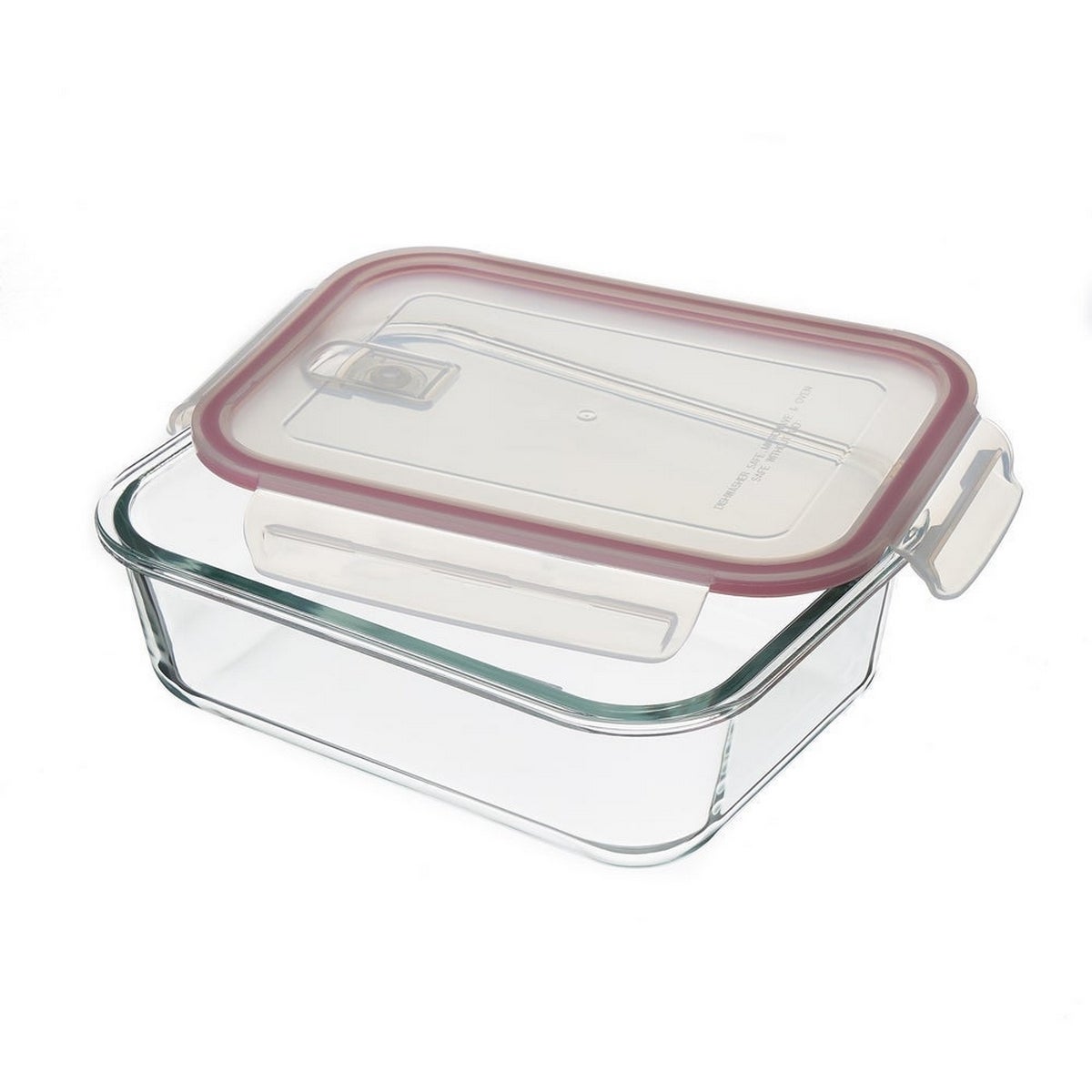 Set 12 tapers rectangulares de cristal borosilicato de 1500 ml