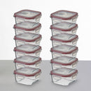Set 12 Tapers Cristal Borosilicato Transparente Válvula 1100ml