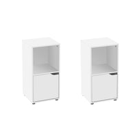 Set de 2 mesa auxiliares blancas
