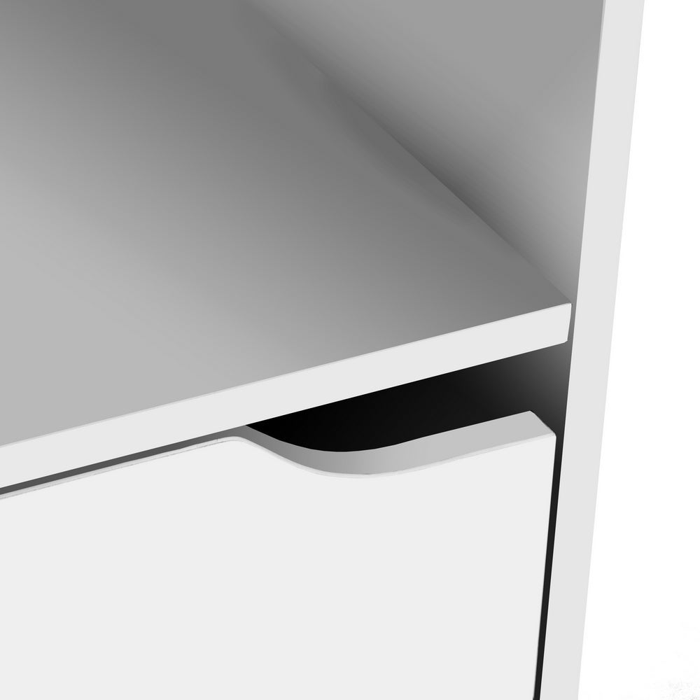 Set de 2 mesa auxiliares blancas