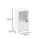 Set de 2 mesa auxiliares blancas