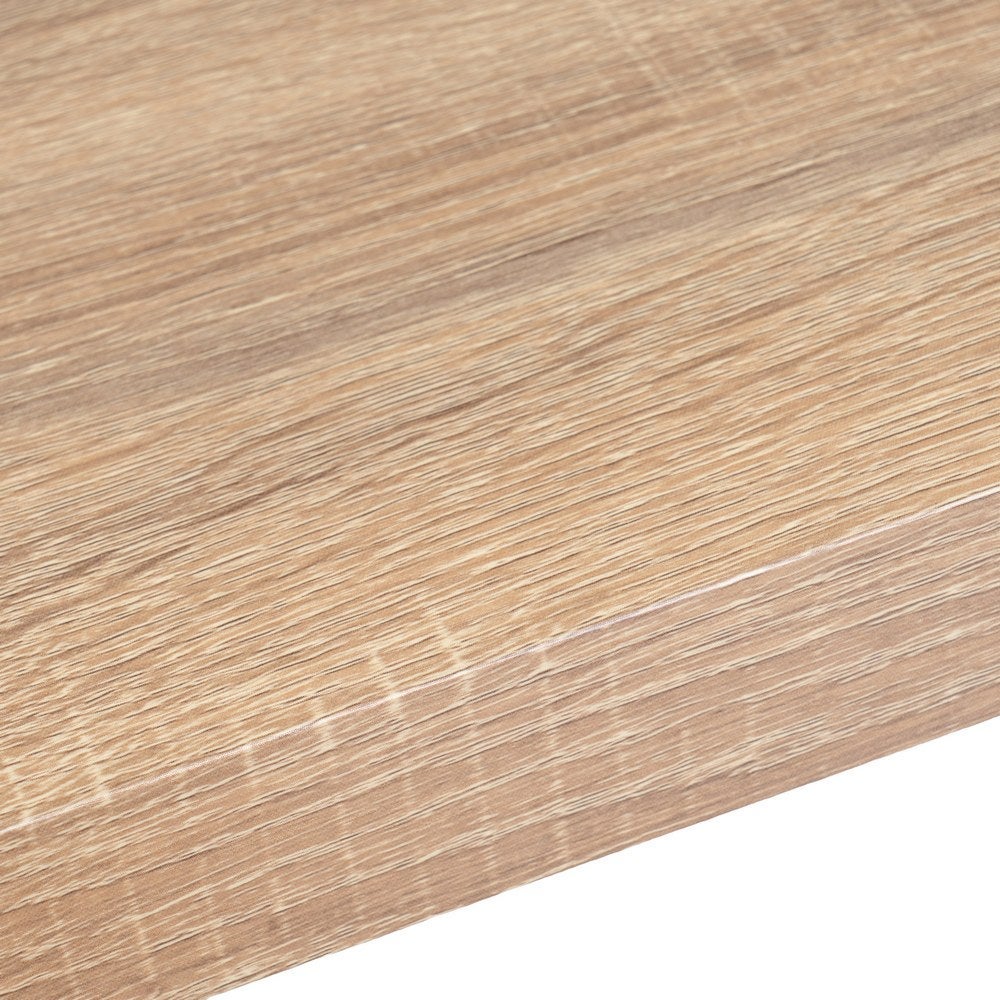 Set de 2 estantes flotantes cuadrados tablero laminado roble claro 23,5cm