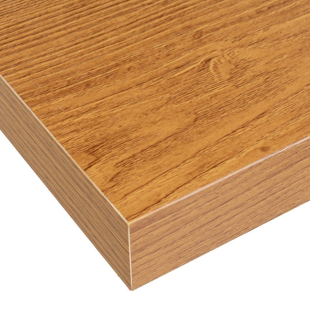 Set de 2 estantes flotantes cuadrados de tablero laminado roble miel 23,5
