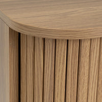 Set de 2 mesitas Elia de MDF color roble 2 puertas 40x40x53 cm