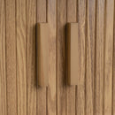 Set de 2 mesitas Elia de MDF color roble 2 puertas 40x40x53 cm