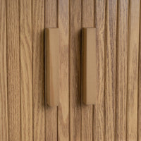 Set de 2 mesitas Elia de MDF color roble 2 puertas 40x40x53 cm