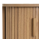 Set de 2 mesitas Elia de MDF color roble 2 puertas 40x40x53 cm
