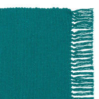 Set de 3 alfombras rectangulares verde azul y gris de algodón de 50x80cm