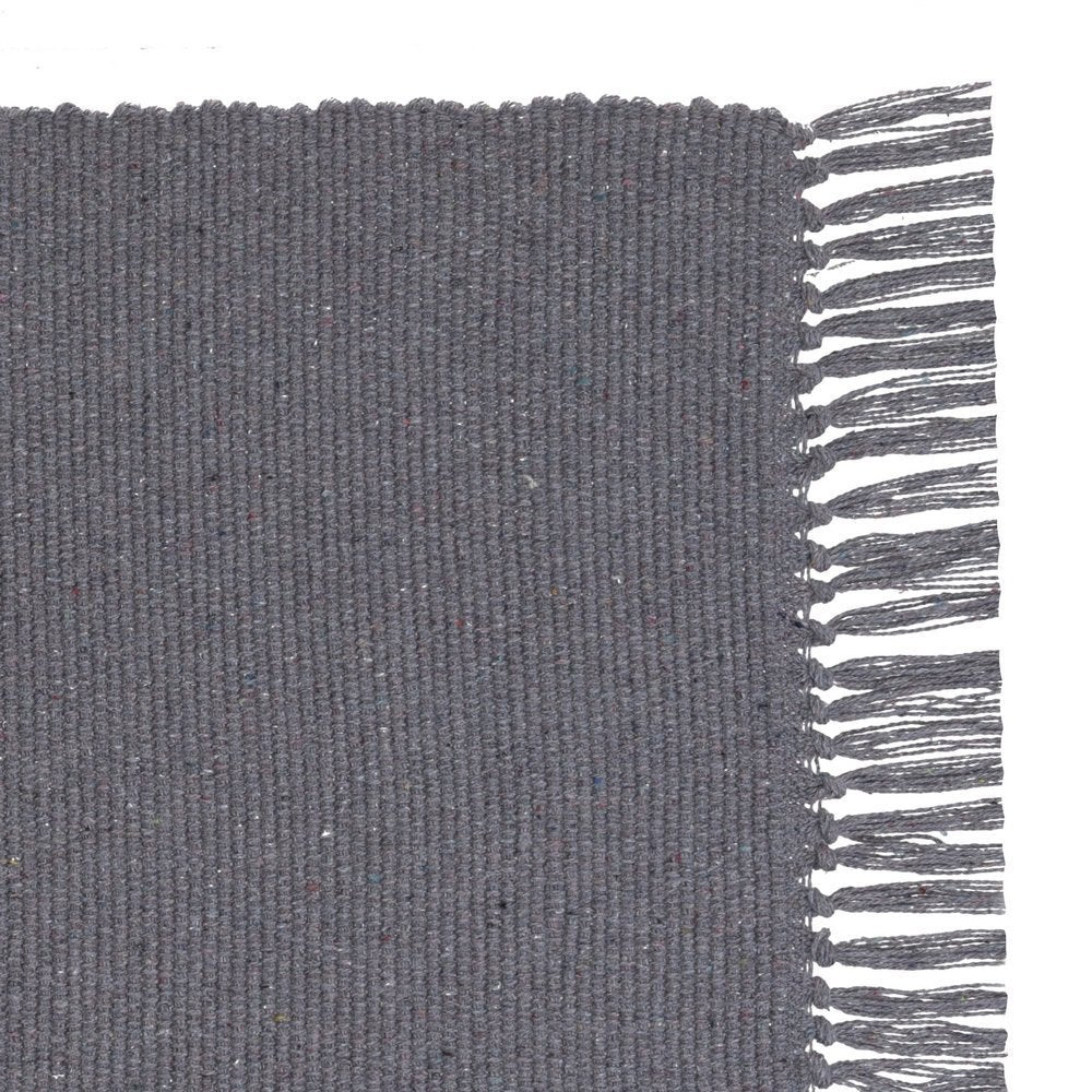 Set de 3 alfombras rectangulares verde azul y gris de algodón de 50x80cm