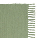 Set de 3 alfombras rectangulares verde azul y gris de algodón de 50x80cm