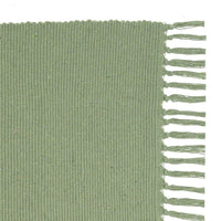 Set de 3 alfombras rectangulares verde azul y gris de algodón de 50x80cm