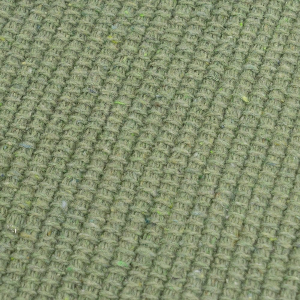 Set de 3 alfombras rectangulares verde azul y gris de algodón de 50x80cm