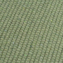 Set de 3 alfombras rectangulares verde azul y gris de algodón de 50x80cm