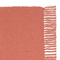 Set de 3 alfombras rectangulares marrón rosa y beige de algodón de 50x80cm
