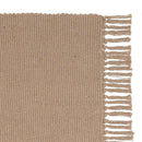 Set de 3 alfombras rectangulares marrón rosa y beige de algodón de 50x80cm