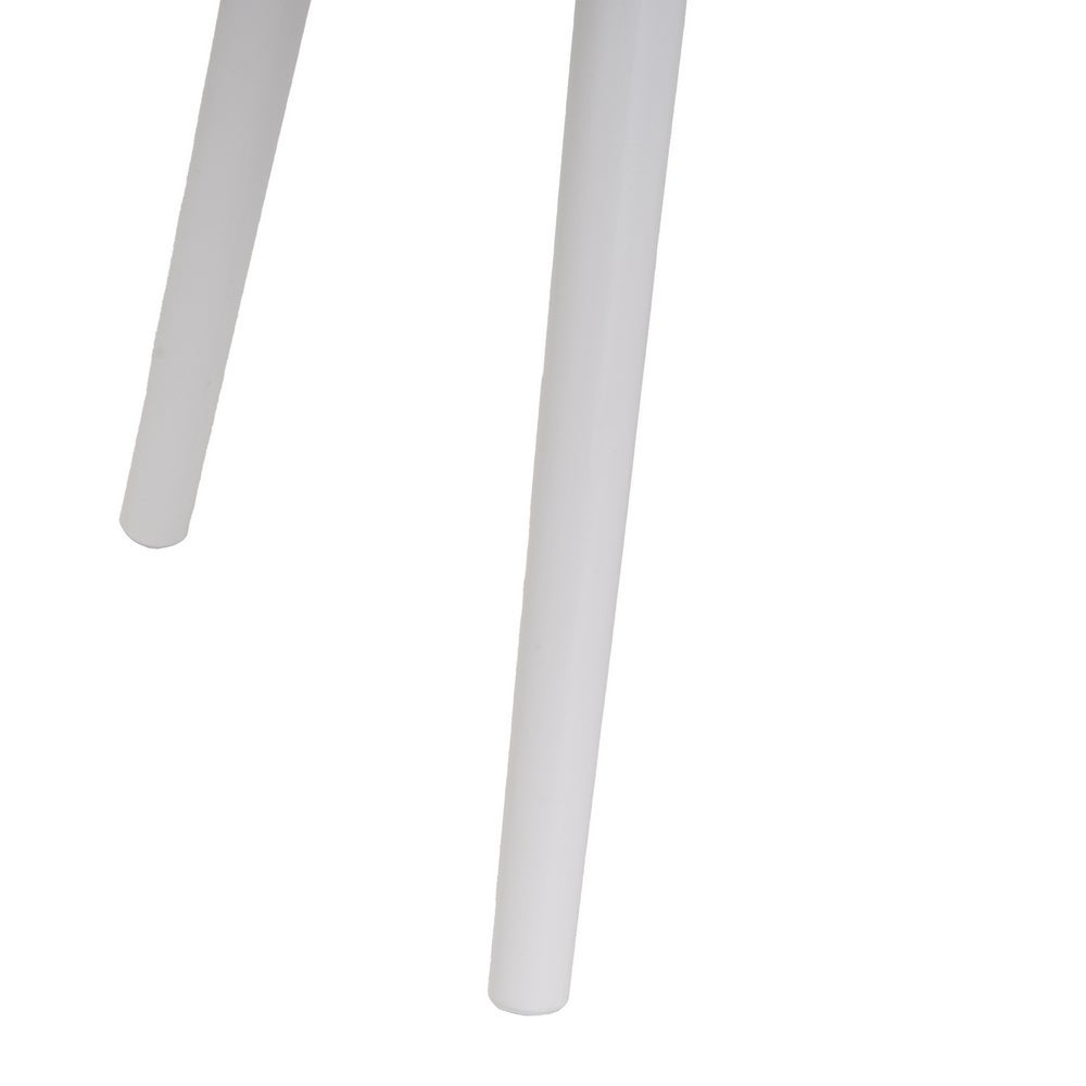 Set de 2 mesitas de noche de 1 cajón laminado color blanco de 45x35x59cm