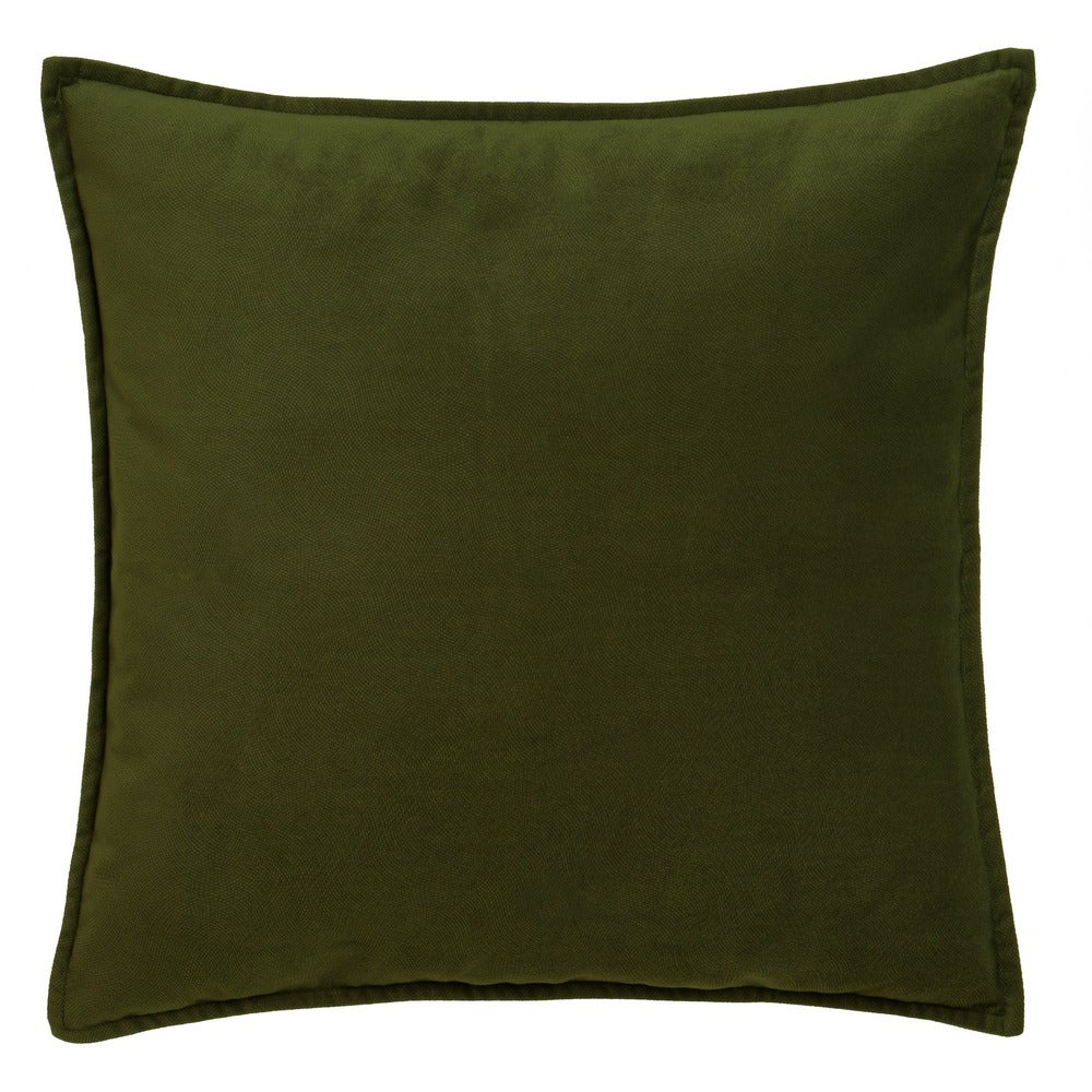 Set de 4 cojines Estela poliéster verde 55x55 cm