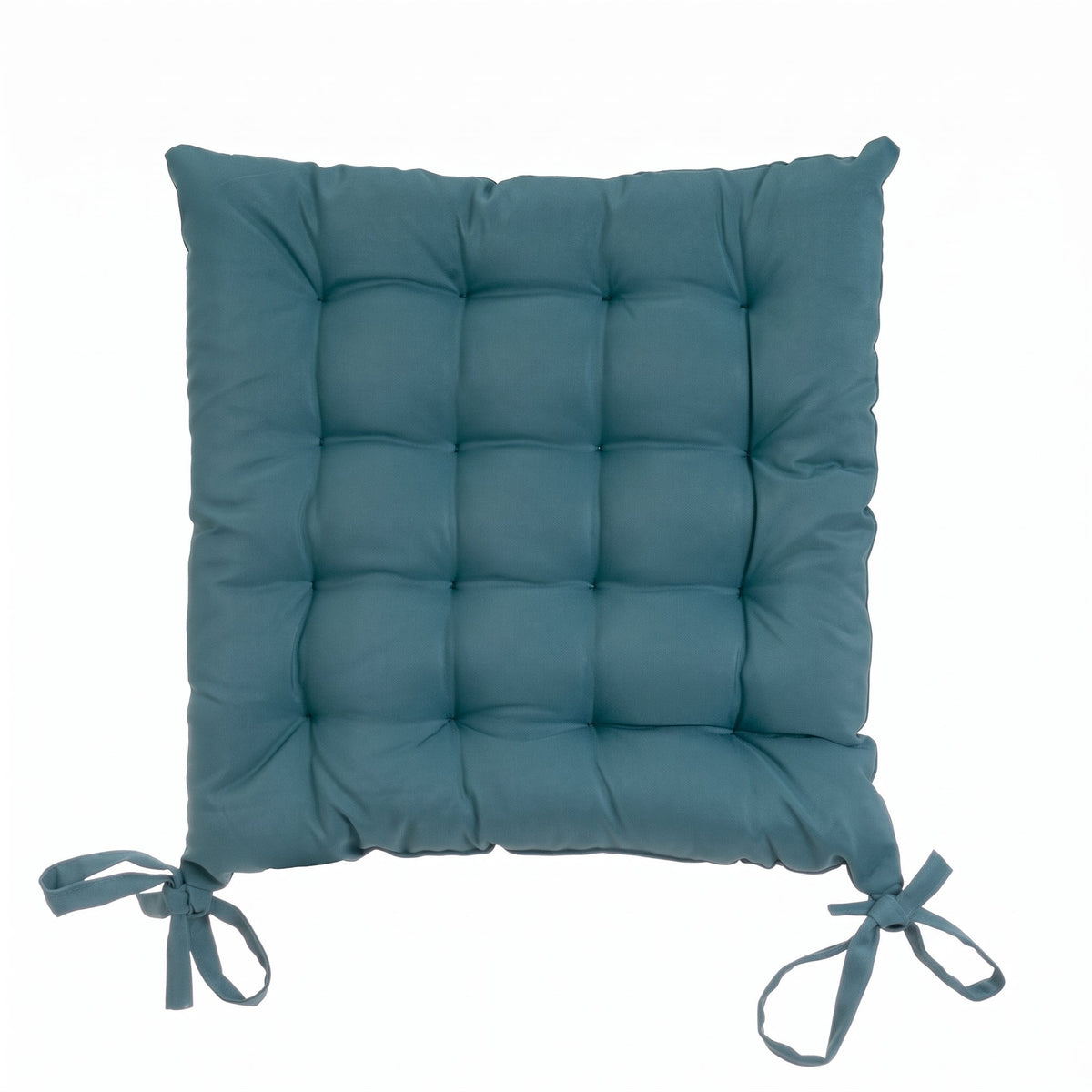 Set de 4 cojines de silla exterior Magic poliéster azul 40x40x5 cm