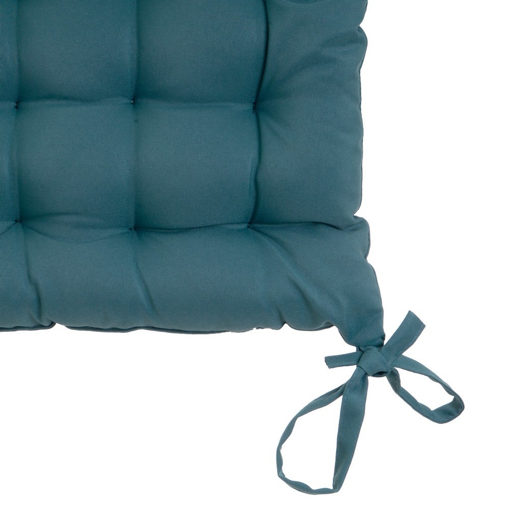Set de 4 cojines de silla exterior Magic poliéster azul 40x40x5 cm