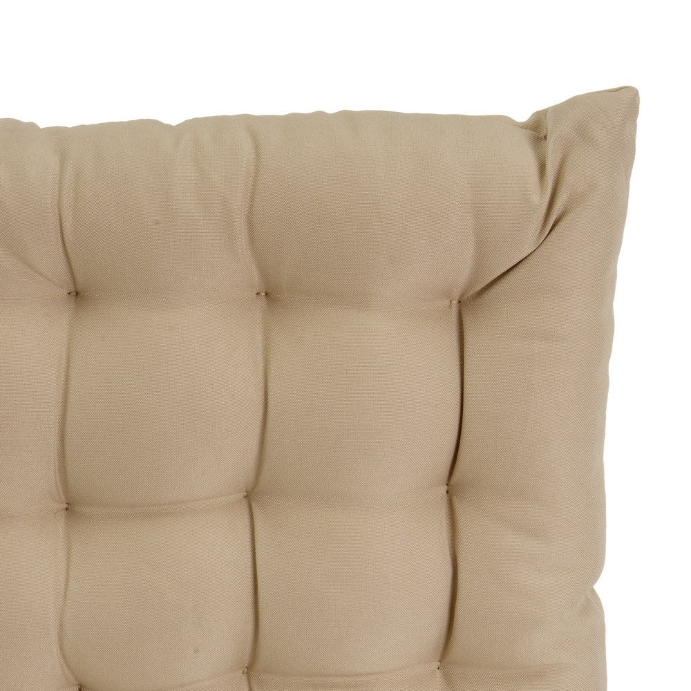 Set de 4 cojines de silla exterior Magic poliéster beige 40x40x5 cm