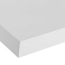 Set de 2 estantes de pared flotantes blancos de 100x24 cm