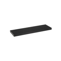 Set de 2 estantes de pared flotantes negros de 80x24 cm