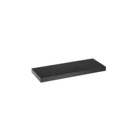Set de 2 estantes de pared flotantes negros de 60x24 cm