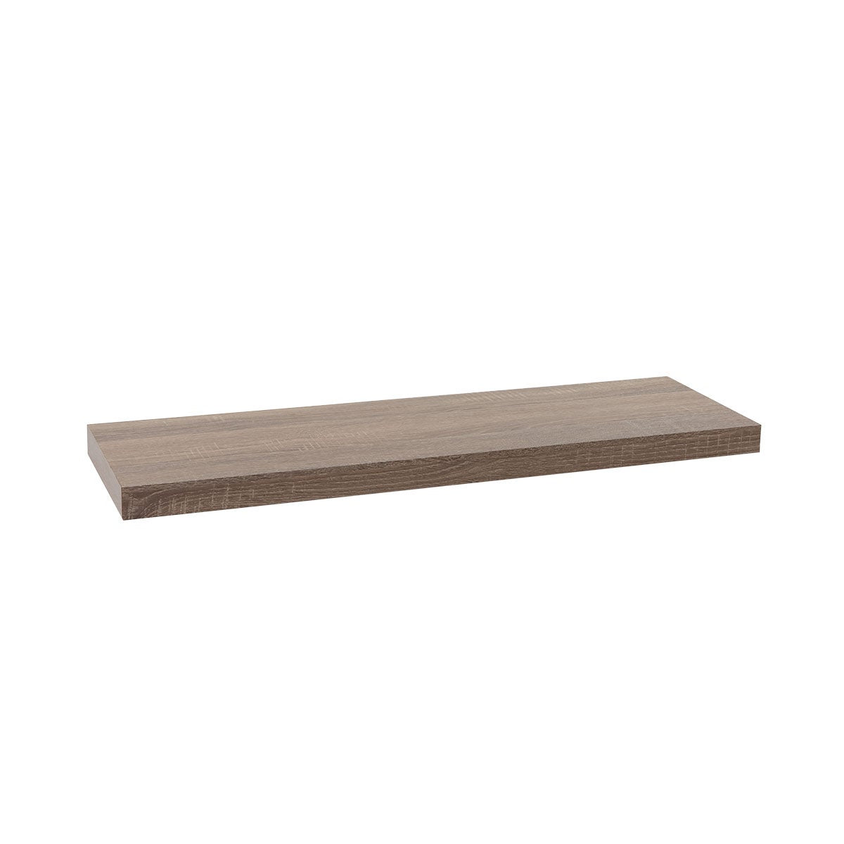 Set de 2 estantes de pared flotantes en tono natural de 80x24 cm