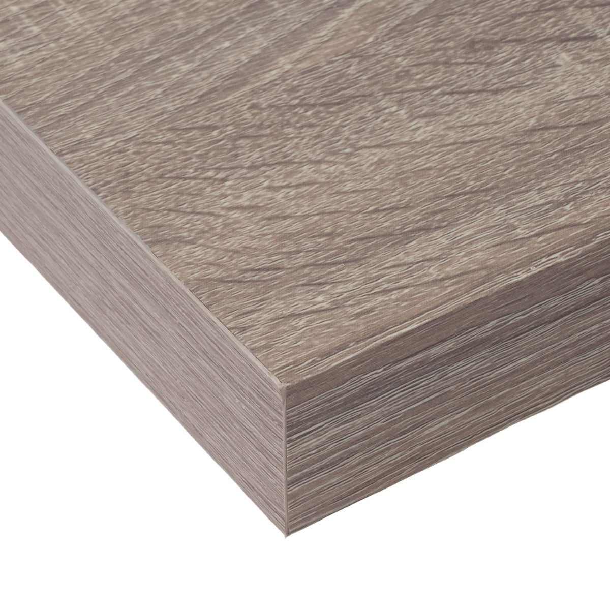 Set de 2 estantes de pared flotantes en tono natural de 80x24 cm