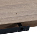 Set de 2 estantes de pared flotantes en tono natural de 80x24 cm