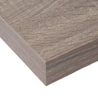 Set de 2 estantes de pared flotantes en tono natural de 60x24 cm