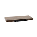 Set de 2 estantes de pared flotantes en tono natural de 60x24 cm