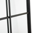 Espejo ventana grande negro de metal y cristal, de 90x180 cm