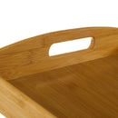 Bandeja con asas de bambíº marrón de 58x38x6 cm