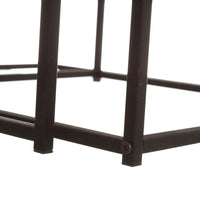 Set de 2 Mesa auxiliares auxiliares nido Urban negra