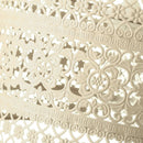 Lámpara de techo de metal beige de 18x29x29 cm