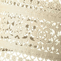 Lámpara de techo de metal beige de 18x29x29 cm