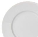 Set de 12 platos llanos redondos blancos de porcelana de Ø 27 cm