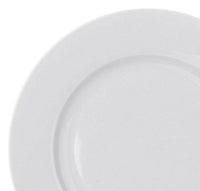 Set de 12 platos postre redondos blancos de porcelana de Ø 19 cm