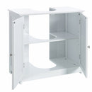 Bajo lavabo pie de madera blanco de 60x30x60 cm