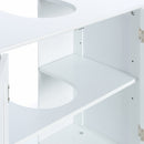 Bajo lavabo pie de madera blanco de 60x30x60 cm
