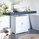 Bajo lavabo pie de madera blanco de 60x30x60 cm