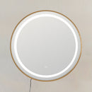 Espejo baño dorado con luz led de 60 cm